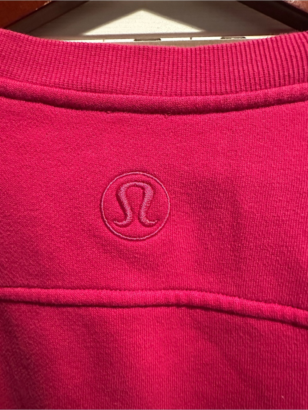 Lululemon Scuba Oversized Wordmark Sweatshirt Passionate Pink PSNT Pullover - Picture 7 of 8